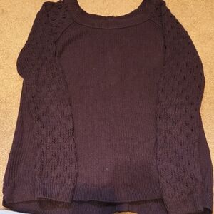 LOFT Women's Dark Purple Sweater